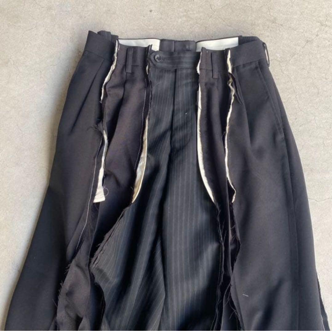 スラックス リメイク 再構築 フレア 古着 vintage