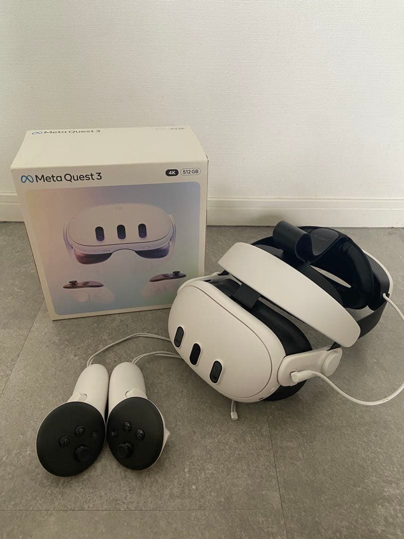  Quest 3 VRヘッドセット 512GB ＋別売りヘッドストラップ