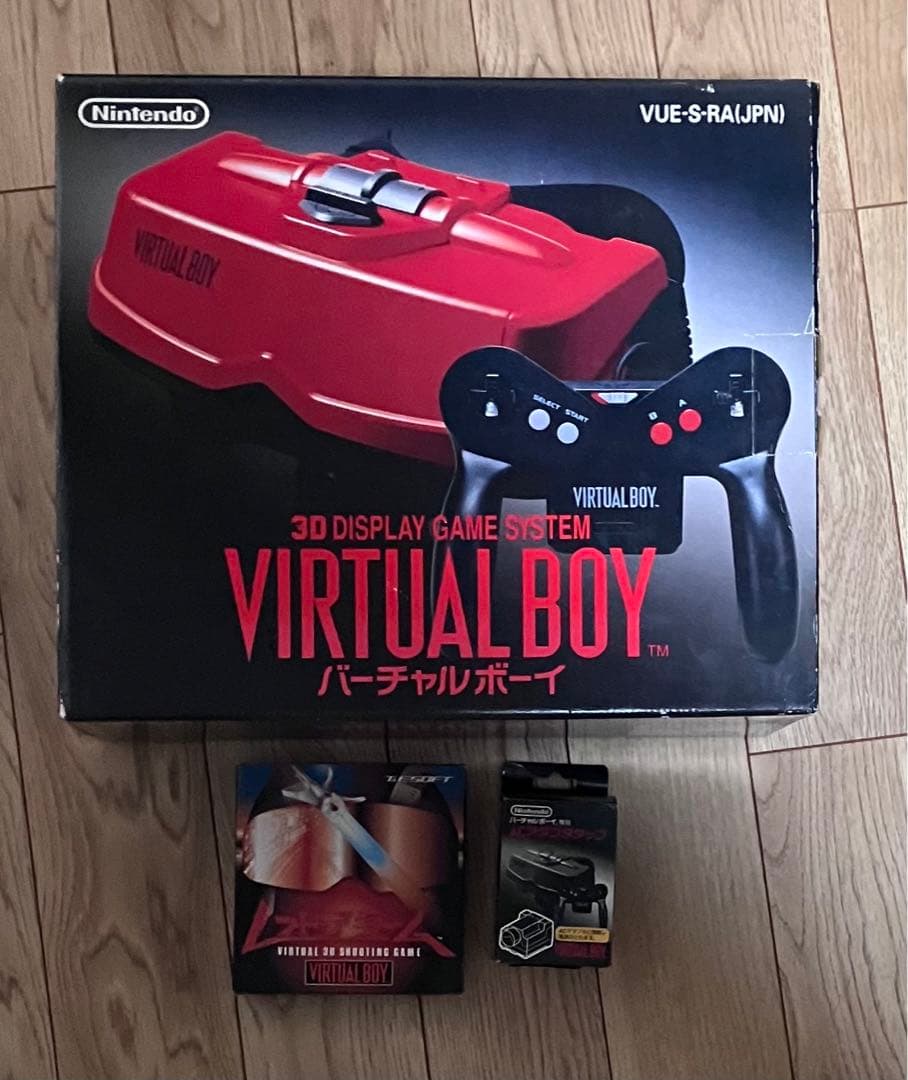 動作確認済み 状態【悪】 バーチャルボーイ本体ACアダプタタップ+レッドアラーム