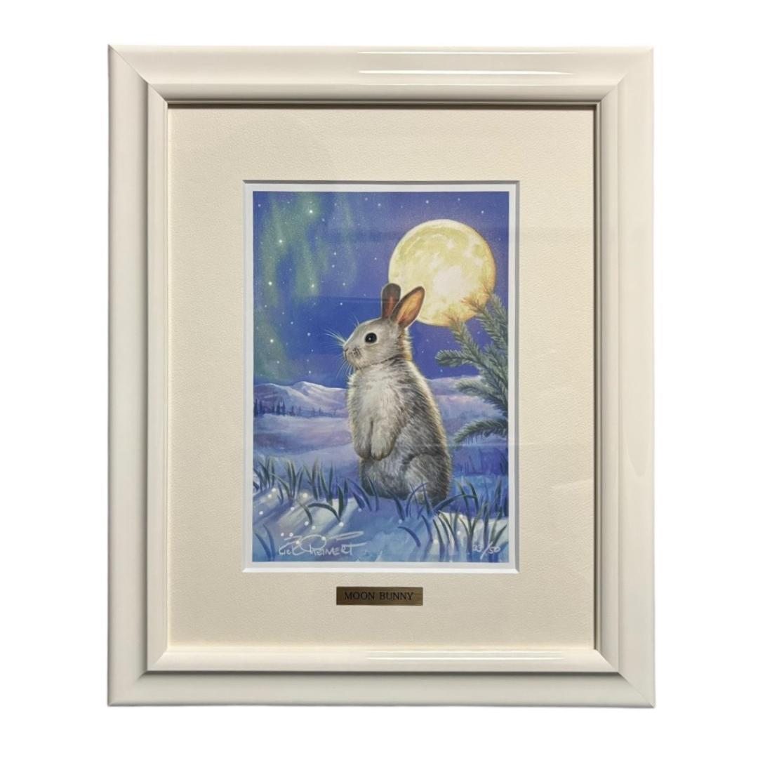 【カークレイナート】　ムーンバニー　ミクスドメディア　33/50　真作