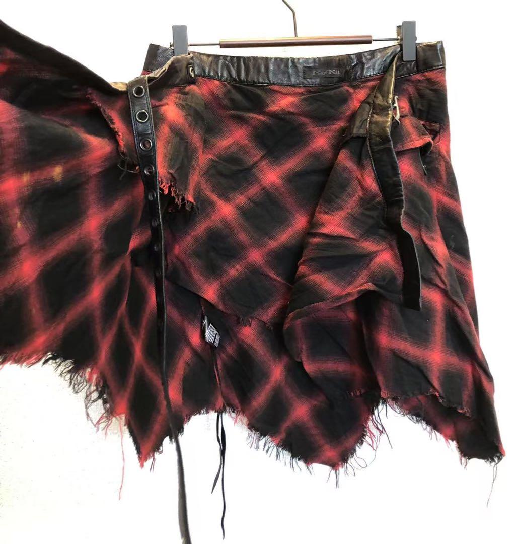 ケムリ初期hyde着用 KMRII チェックスカート yasu