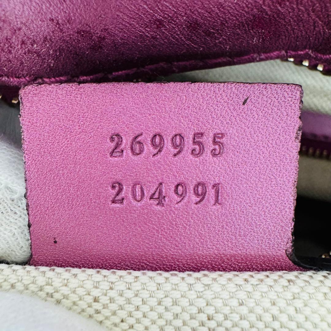 ✨GUCCI✨グッチ✨GG柄✨ブラウン✨ピンク✨ハンドバッグ✨