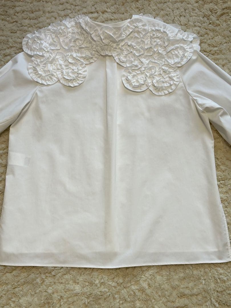 yori ヨリシロコン ホイップカラーブラウス 36 美品