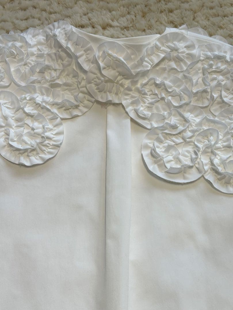 yori ヨリシロコン ホイップカラーブラウス 36 美品