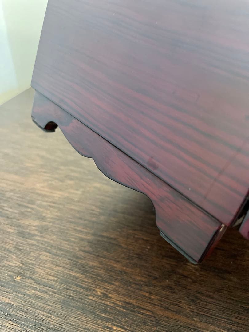 うさぎと蝶模様　貝殻細工　螺鈿 螺鈿細工 漆器　宝石箱 ジュエリーボックス