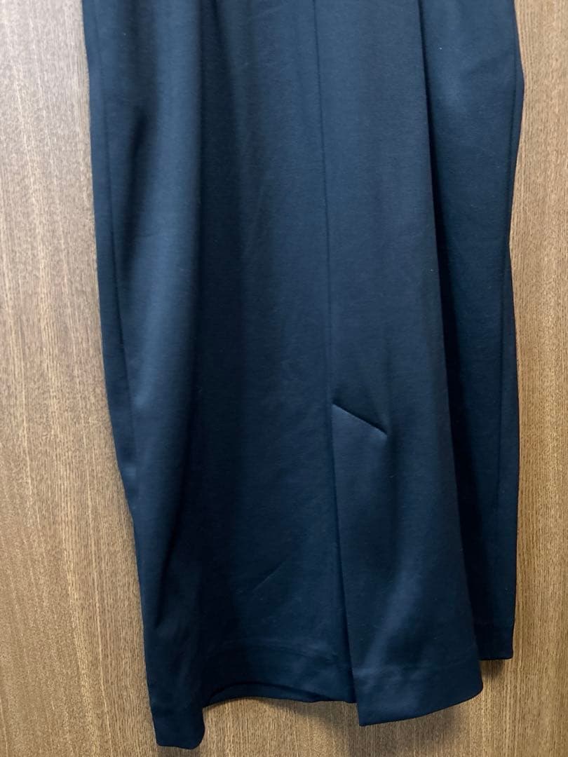 ヴェルメイユパーイエナ　IENA ウエストシェイプパフスリーブワンピース 38黒