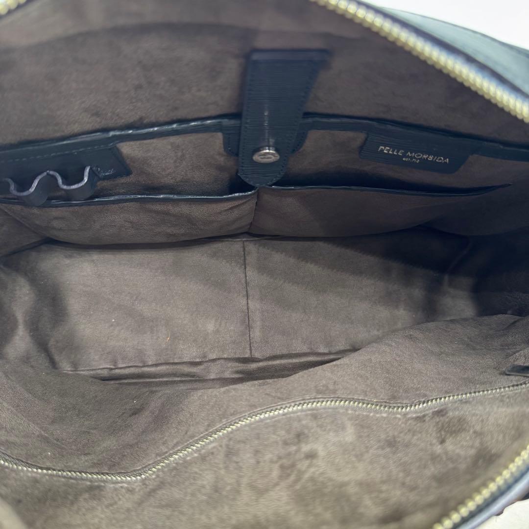 高級✨ ペッレモルビダ キャピターノ ブリーフケース ビジネス A4 ネイビー