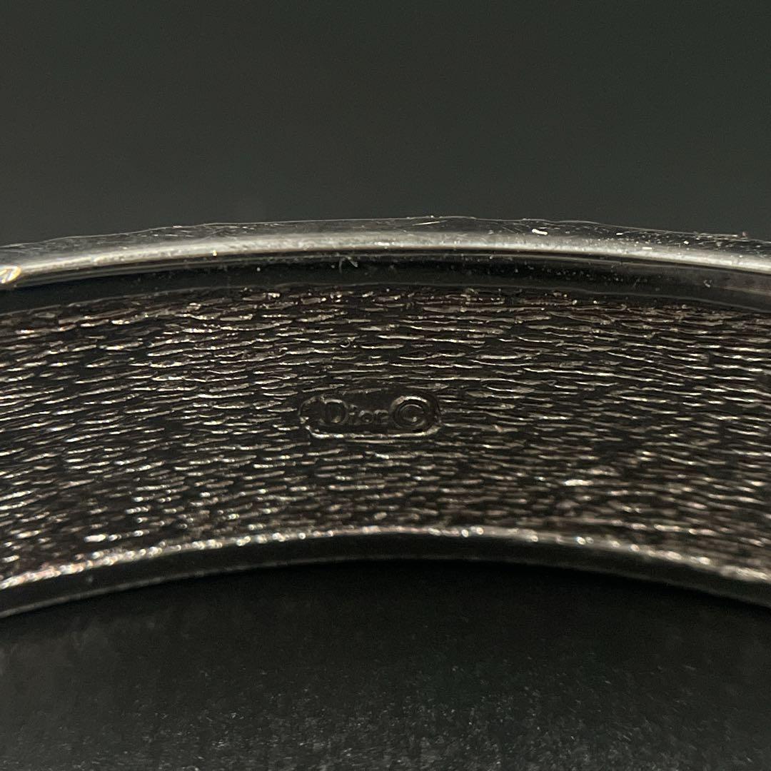 希少　オールド　ディオール　トロッター　ロゴ　ボルドー　ブレスレット　バングル