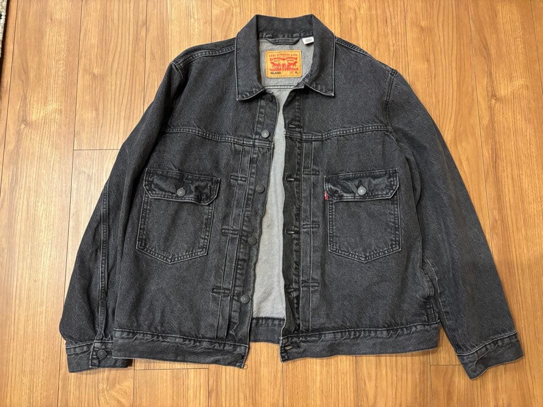 【着用数回】Levi’s 2nd デニムジャケットRELAXED (XL)黒