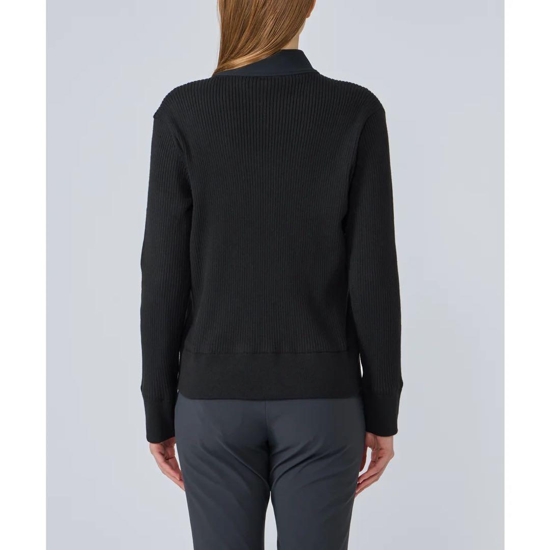 DESCENTEGOLF防風ニットハイブリッドフルジップスタンドカラージャケット