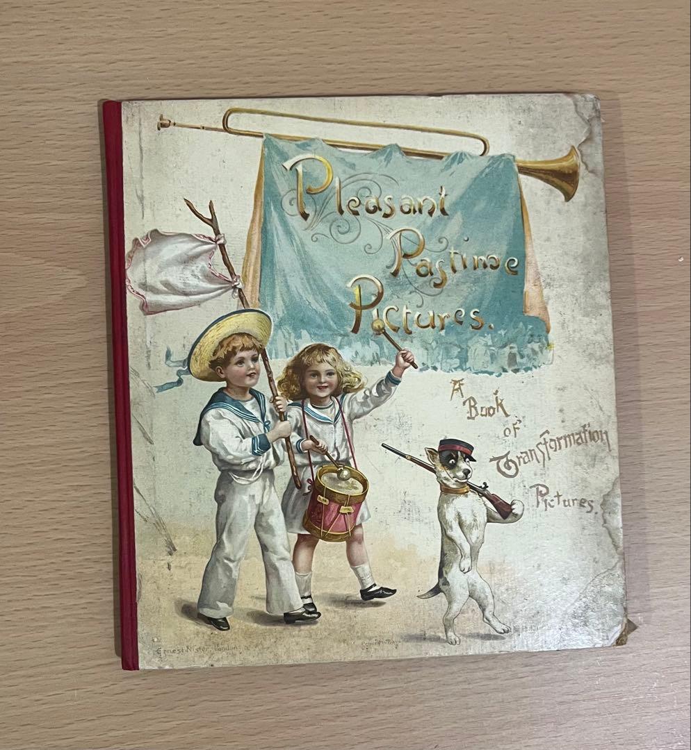 N o345 激レア 超希少 洋書アンティーク 仕掛け絵本 アーネストニスター