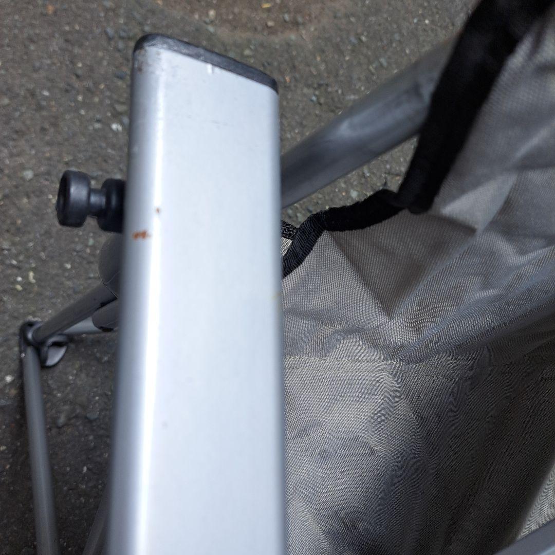 LOGOS アウトドアチェアセット グレー テーブル付き