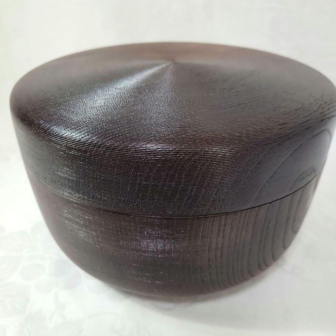 黒糸目独樂つなぎ蒔絵　食籠　即中斎書付