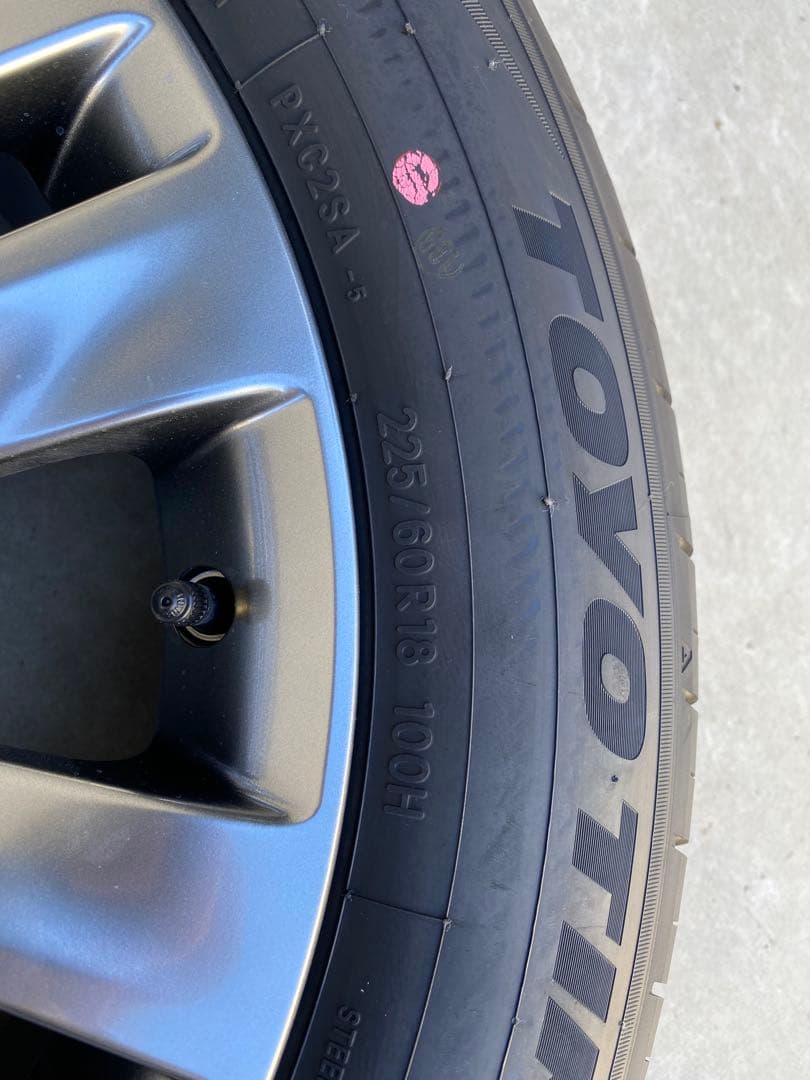 新車外し アルファード40系純正18インチ 夏タイヤホイール4本