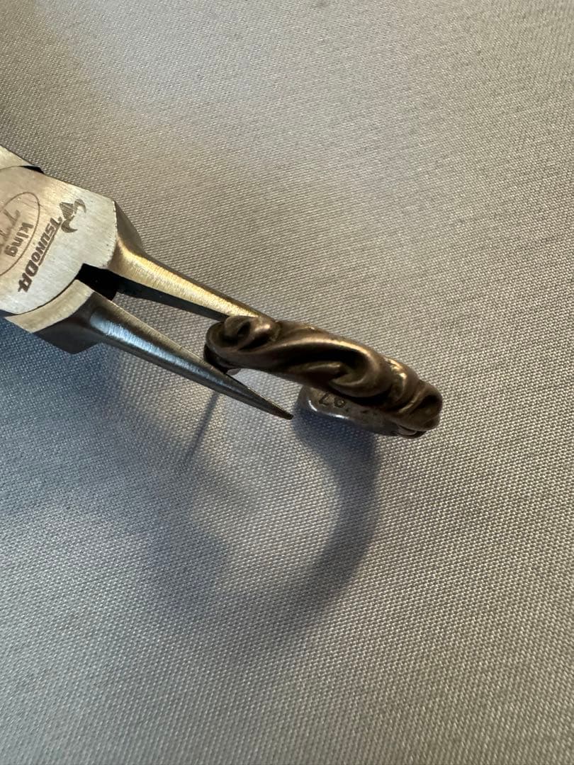 クロムハーツ　スクロール　フープ　ピアス　正規品