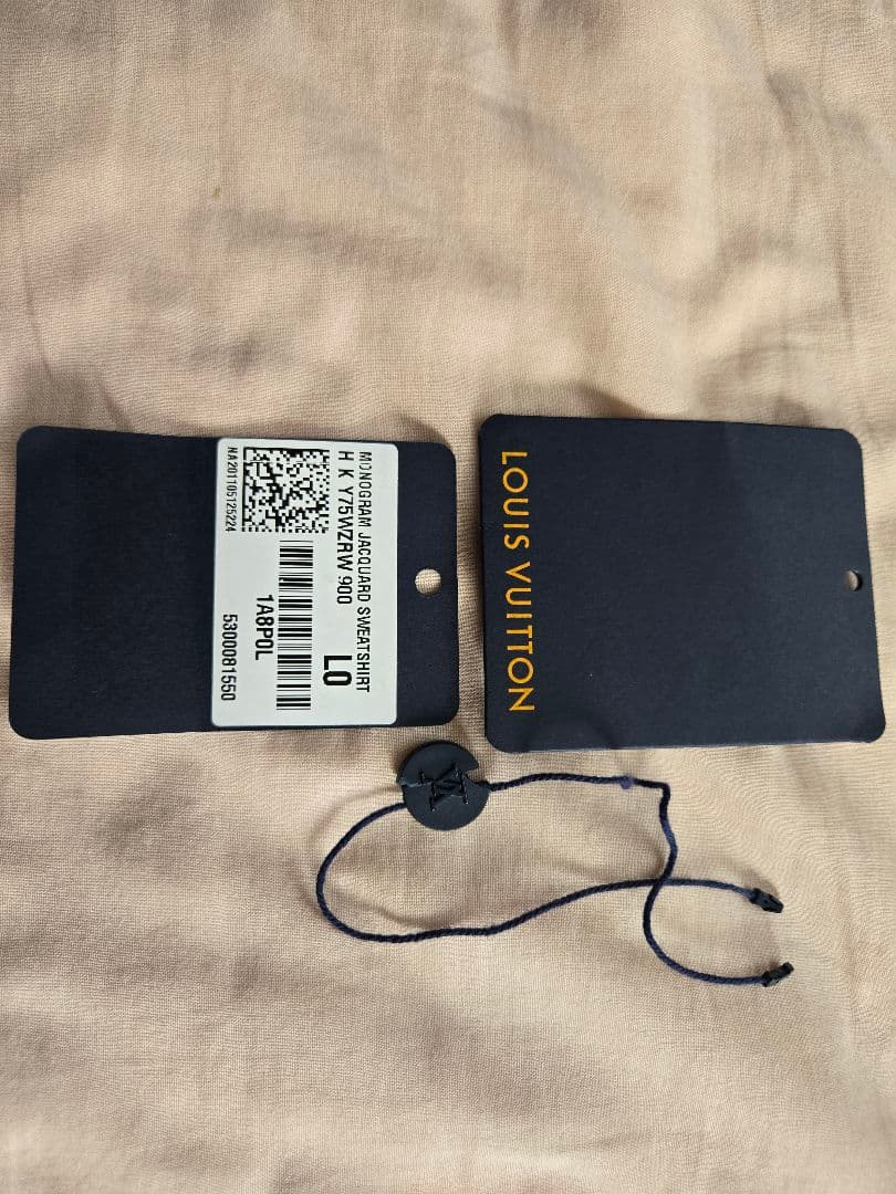 【鑑定済み】LOUIS VUITTON チェック柄トレーナー L