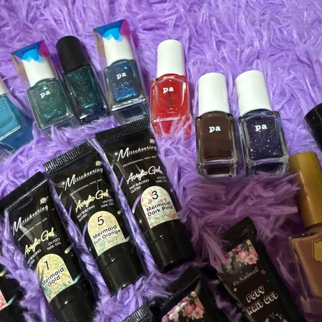 ジェルネイル マネキュア ネイル 大量 トップコート ベースコート リムーバー