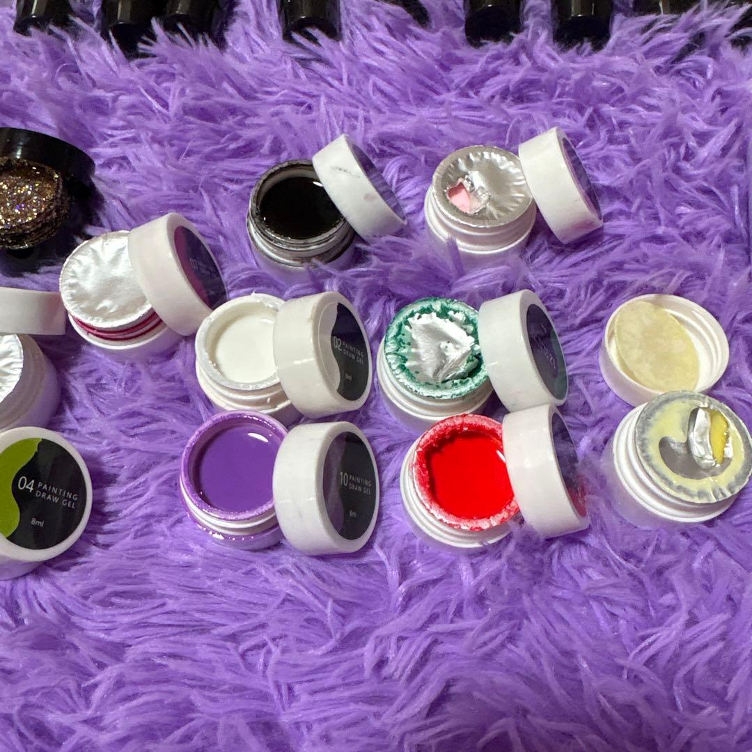 ジェルネイル マネキュア ネイル 大量 トップコート ベースコート リムーバー