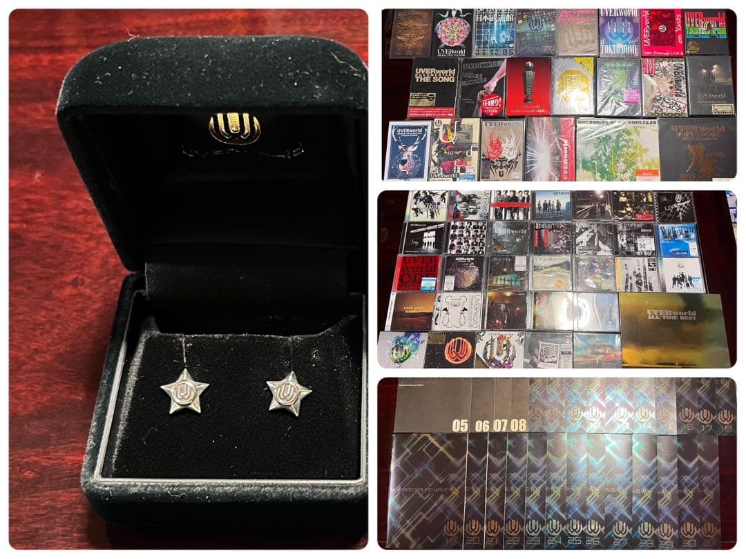 UVERworld CD DVD 会報誌 ピアス まとめ売り