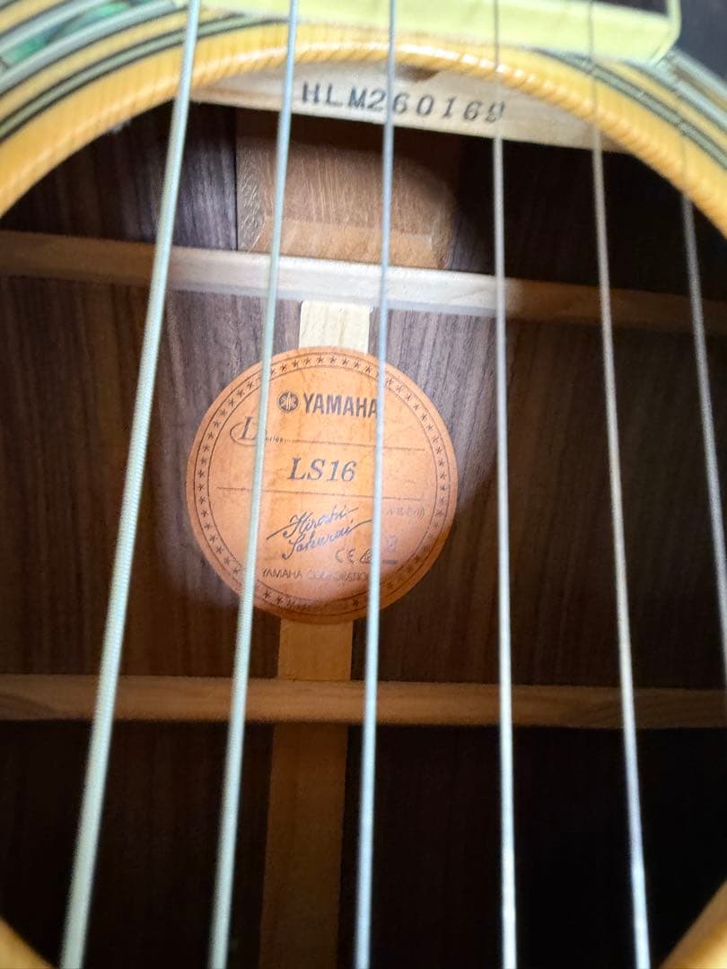 は*郎様 YAMAHA LS16 ARE（オール単板） 本体＋ギグバッグ