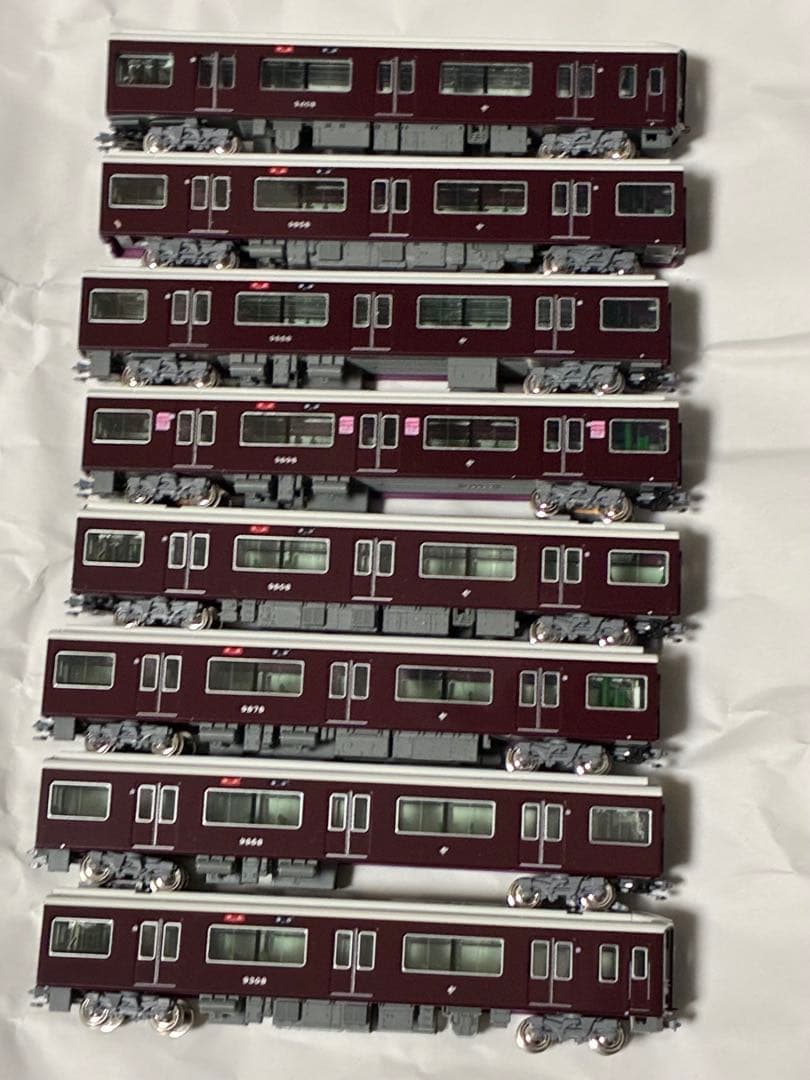阪急9300系8両　kato ライト点灯動力動作確認済　ジャンク品