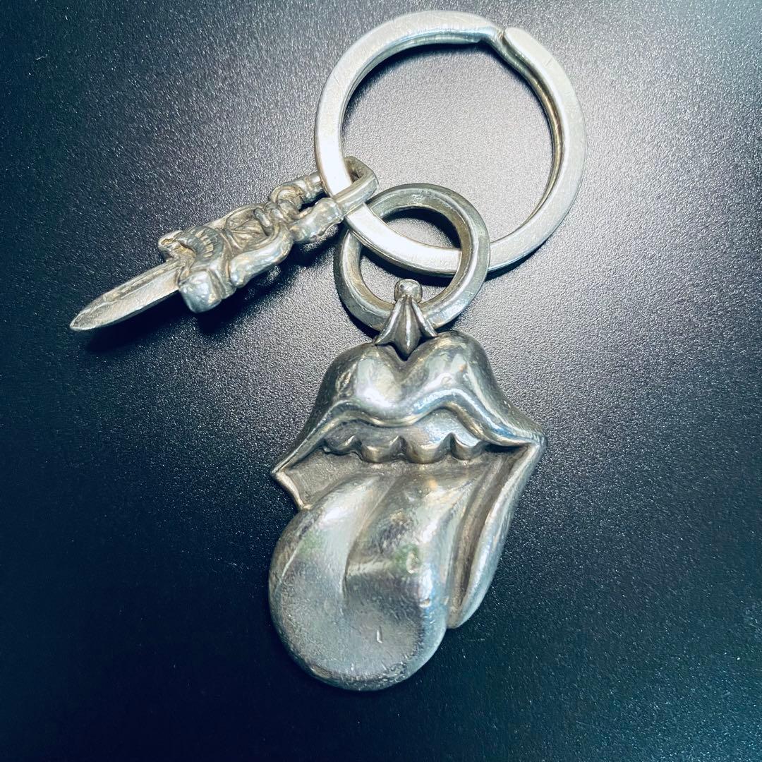 クロムハーツ キーリング ローリングストーンズ リップ&タン スプリットダガー