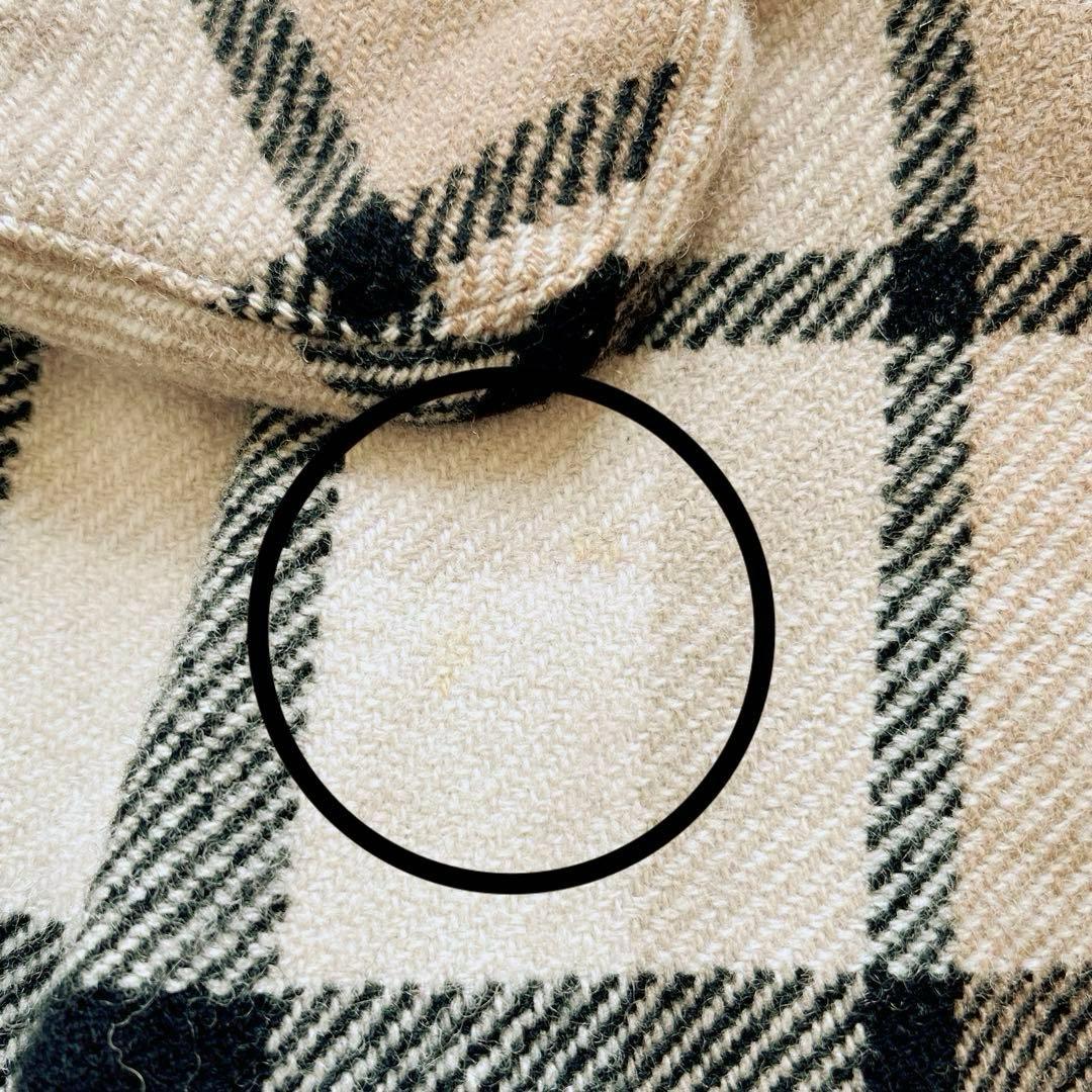 BURBERRY BLUE LABELノバチェックウールスカート　ホースロゴ刺繍