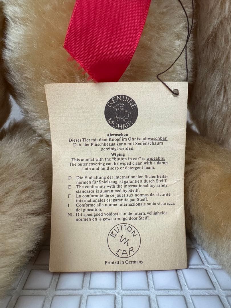 steiff 1909 replica シュタイフ　レプリカ　テディベア