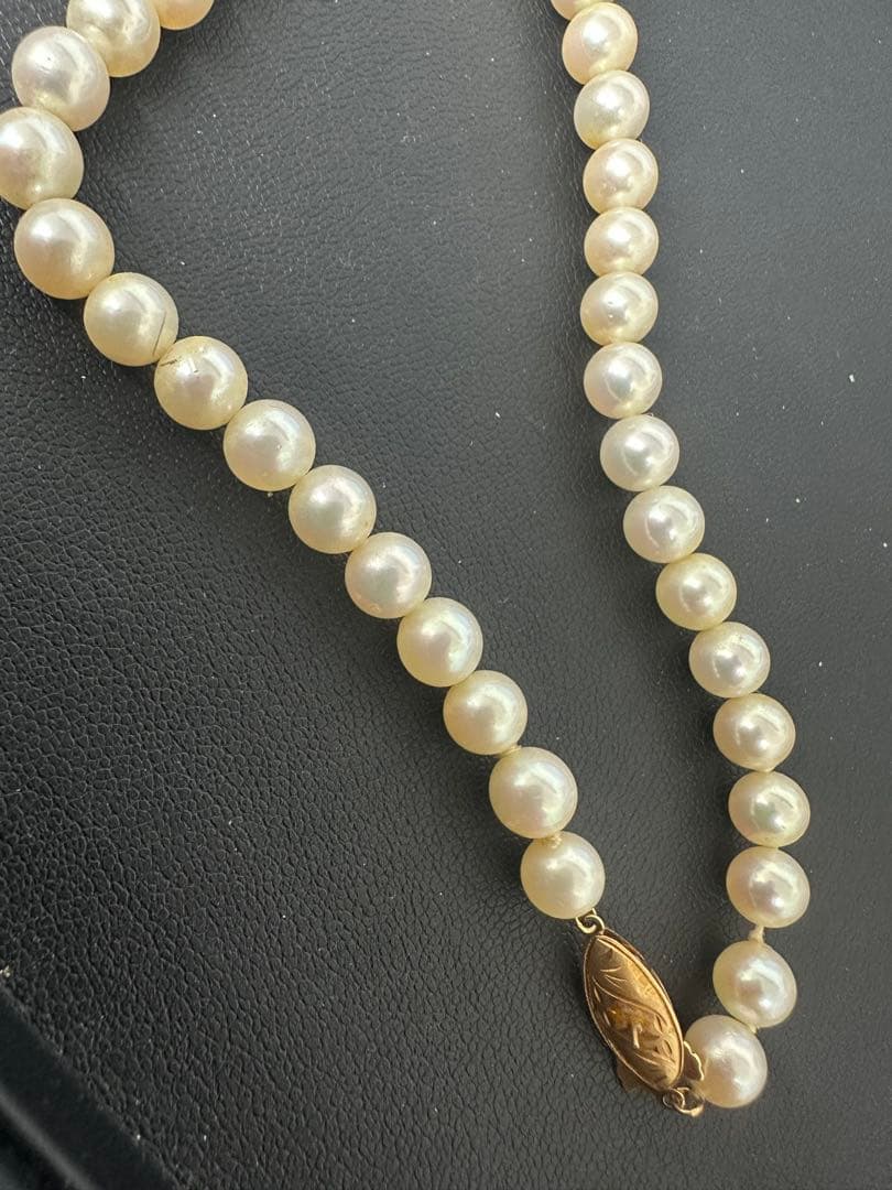 パールネックレス　留め具k18ジャンク