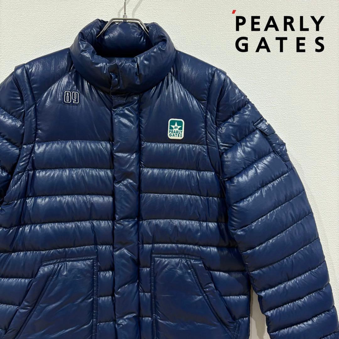 パーリーゲイツ　ダウンジャケット　ブルー　PEARLYGATES 5 2way