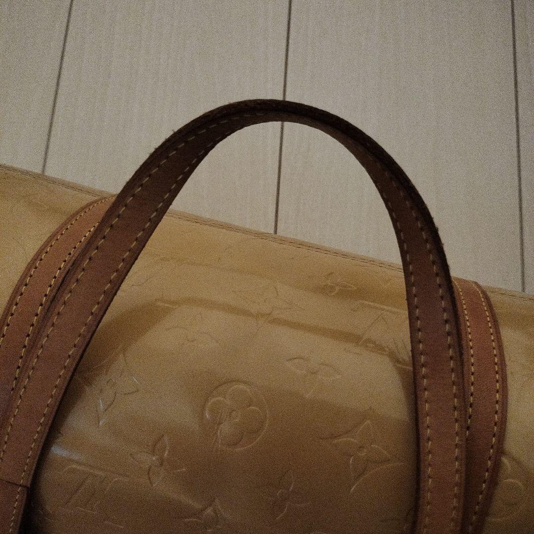 Louis Vuitton ヴェルニ、ボストンバッグ ベージュ