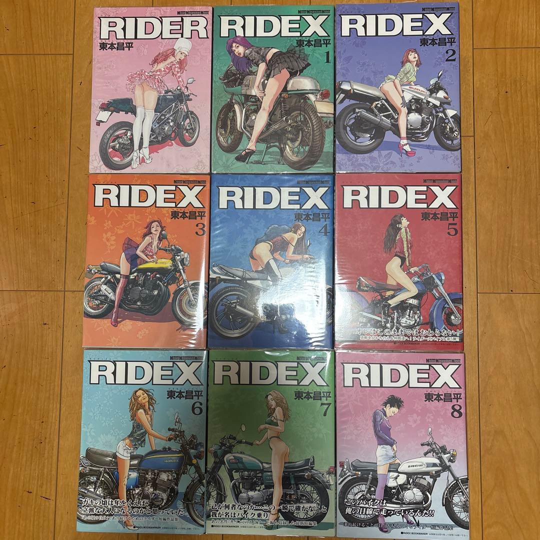 RIDEX 全巻　RIDER HALMAN 25冊　全初版　帯　東本昌平