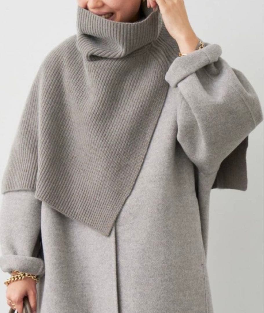 YVES SALOMON イヴ サロモン　フロントニットウェア