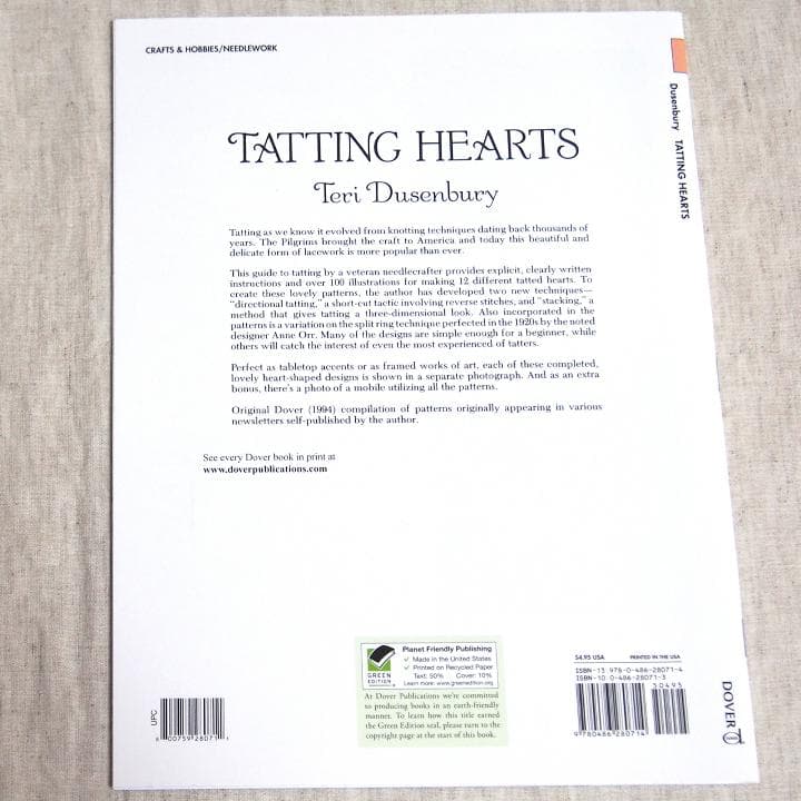 【海外代行業者様向け】TATTING HEARTS　タティングレース　洋書