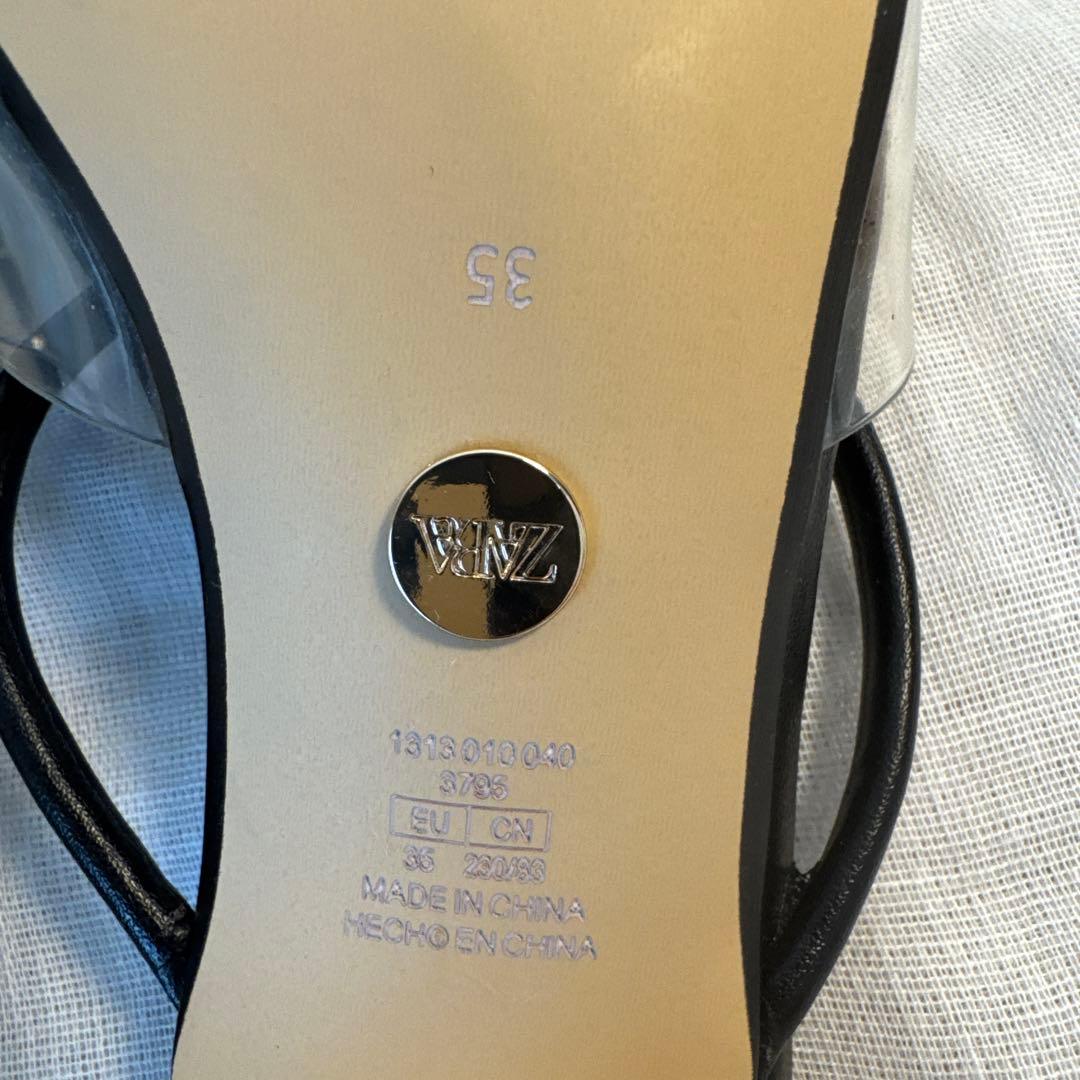 ZARA ブラック ミュール 35サイズ