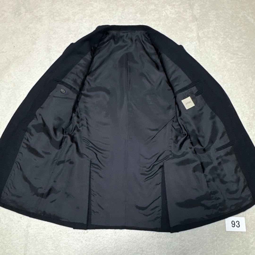 93 極美品　日本製　アタイア　テーラードジャケット　ネイビー　S 44