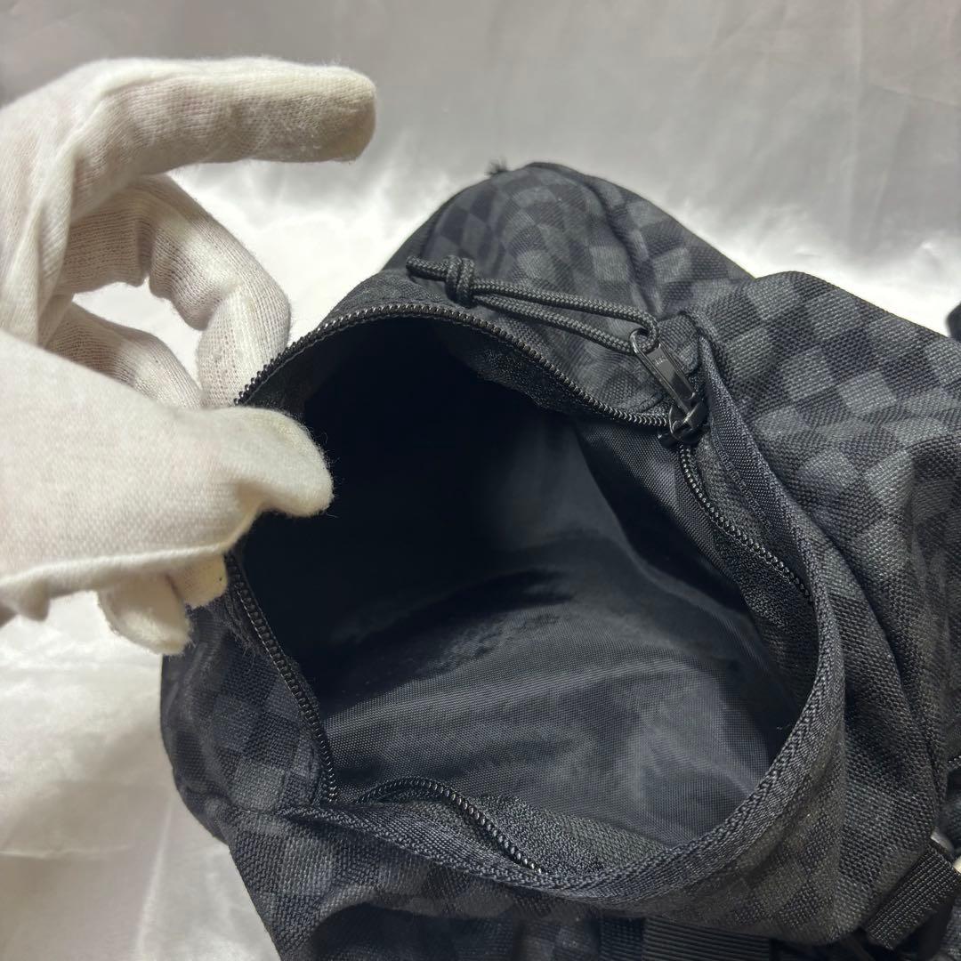 【極美品】SUPREME チェッカー柄 ダッフルバッグ ボストン BOXロゴ 黒