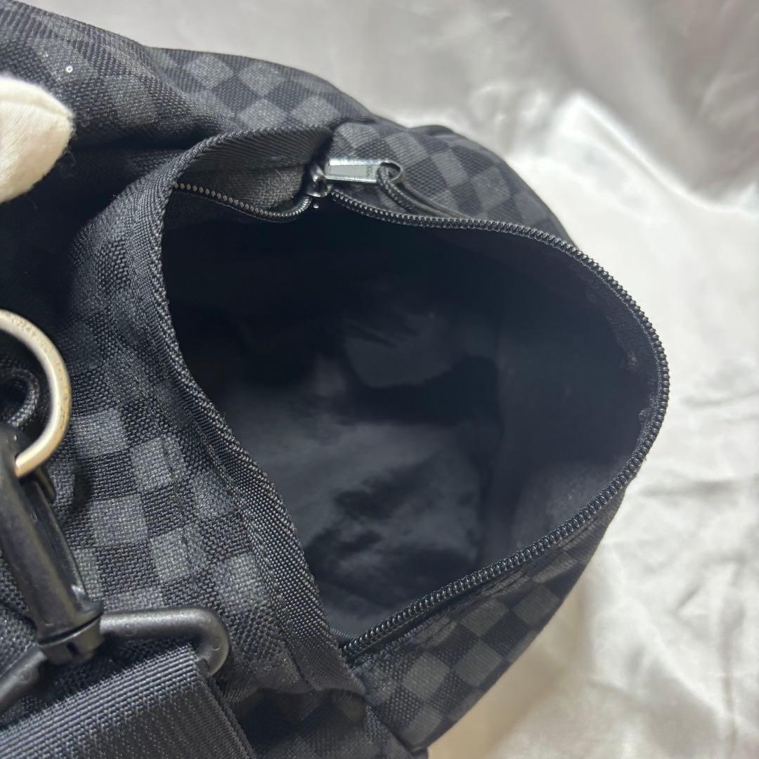 【極美品】SUPREME チェッカー柄 ダッフルバッグ ボストン BOXロゴ 黒
