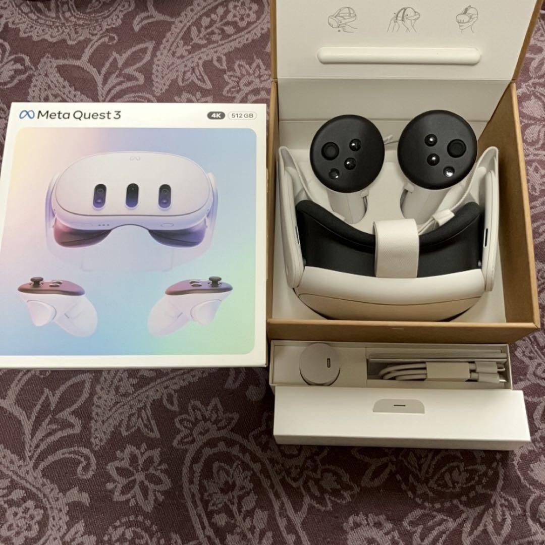  Quest 3 512GB VRヘッドセット サードパーティ製おまけ付