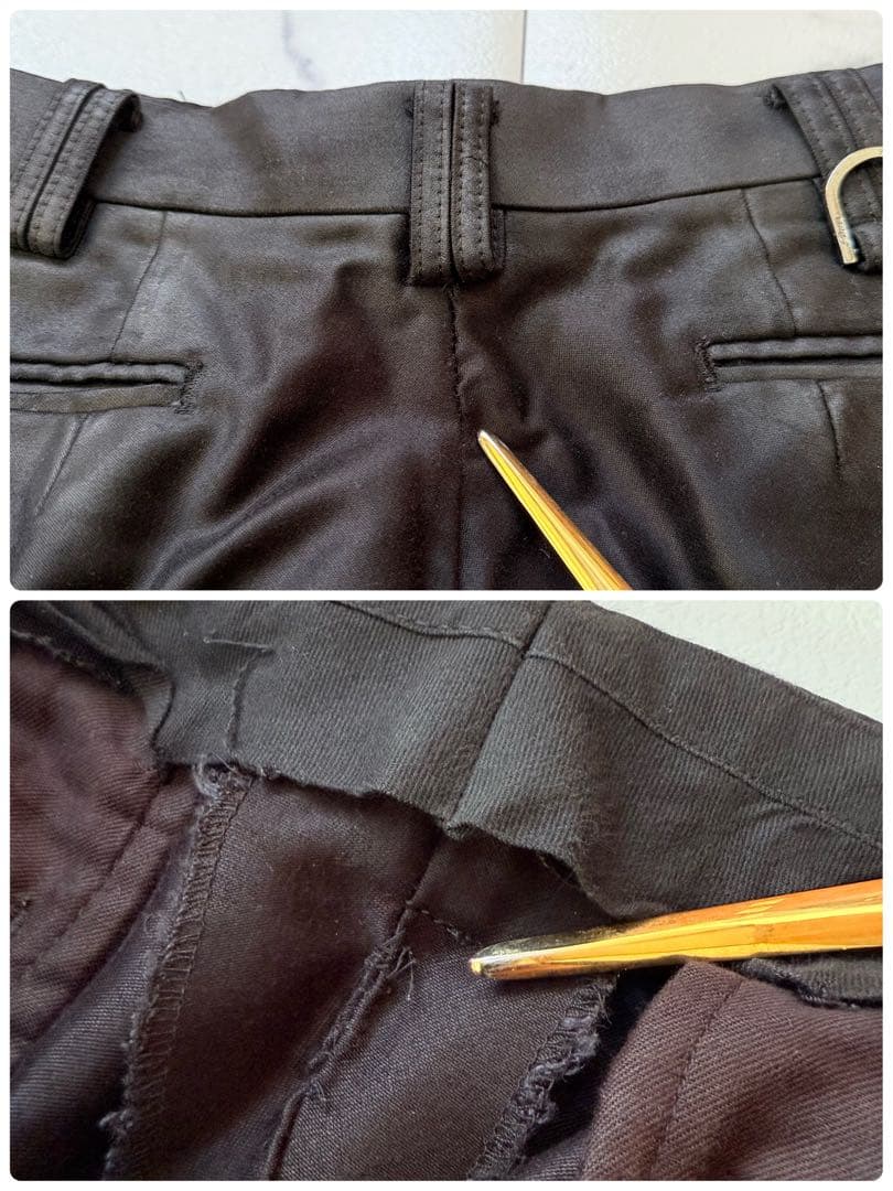 Roen ロエン スタッズ スカル ポケット カーゴパンツ フレアブラック 32