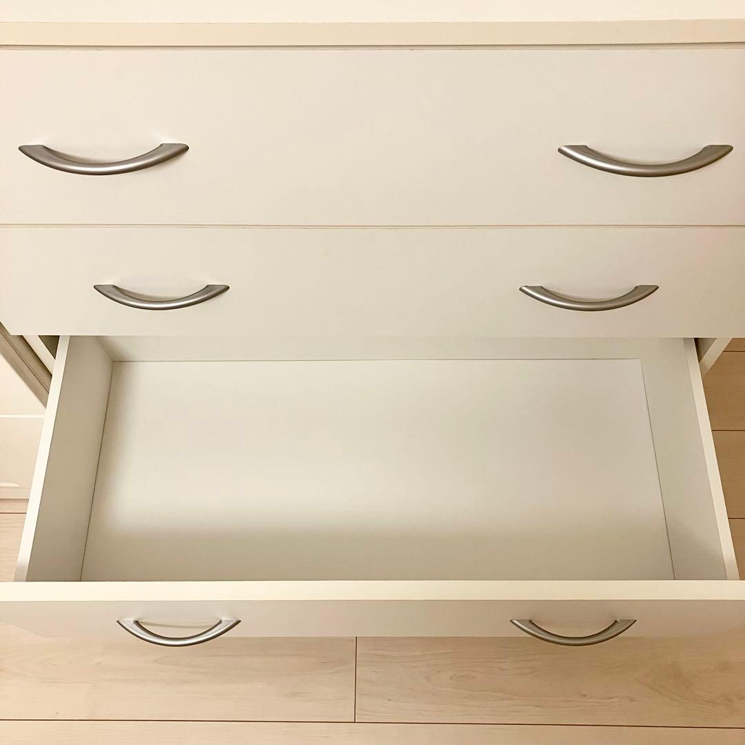 【匿名配送】ニトリ 4段チェスト NTHP CH9080 WH ホワイト 白