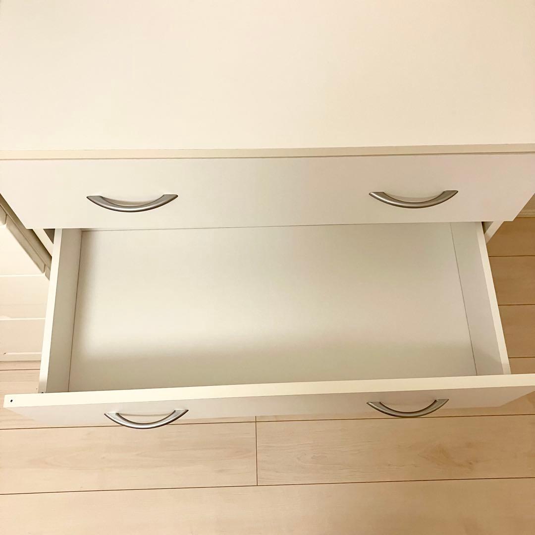 【匿名配送】ニトリ 4段チェスト NTHP CH9080 WH ホワイト 白