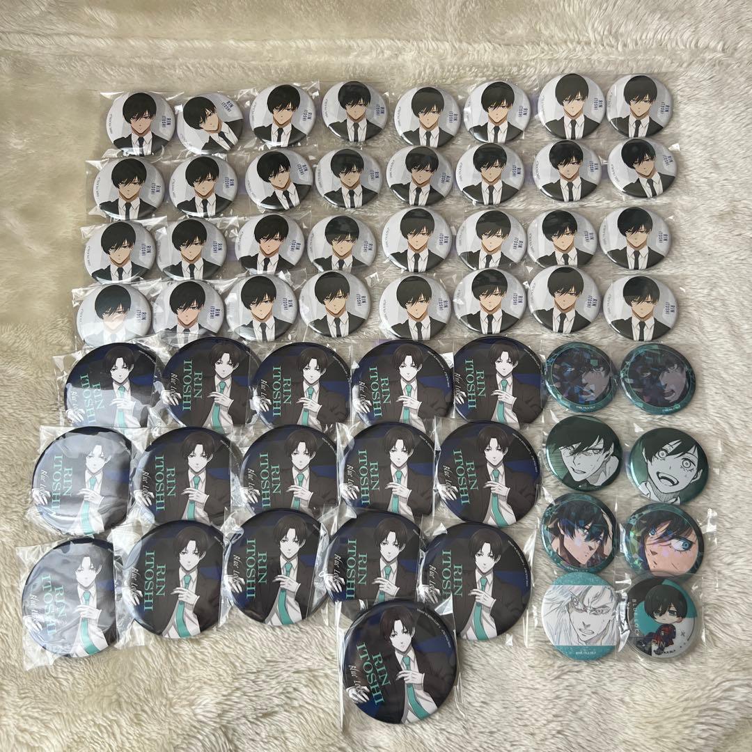 ブルーロック 糸師凛 ベースヤード Onecolor 推しキャラ 缶バッジ