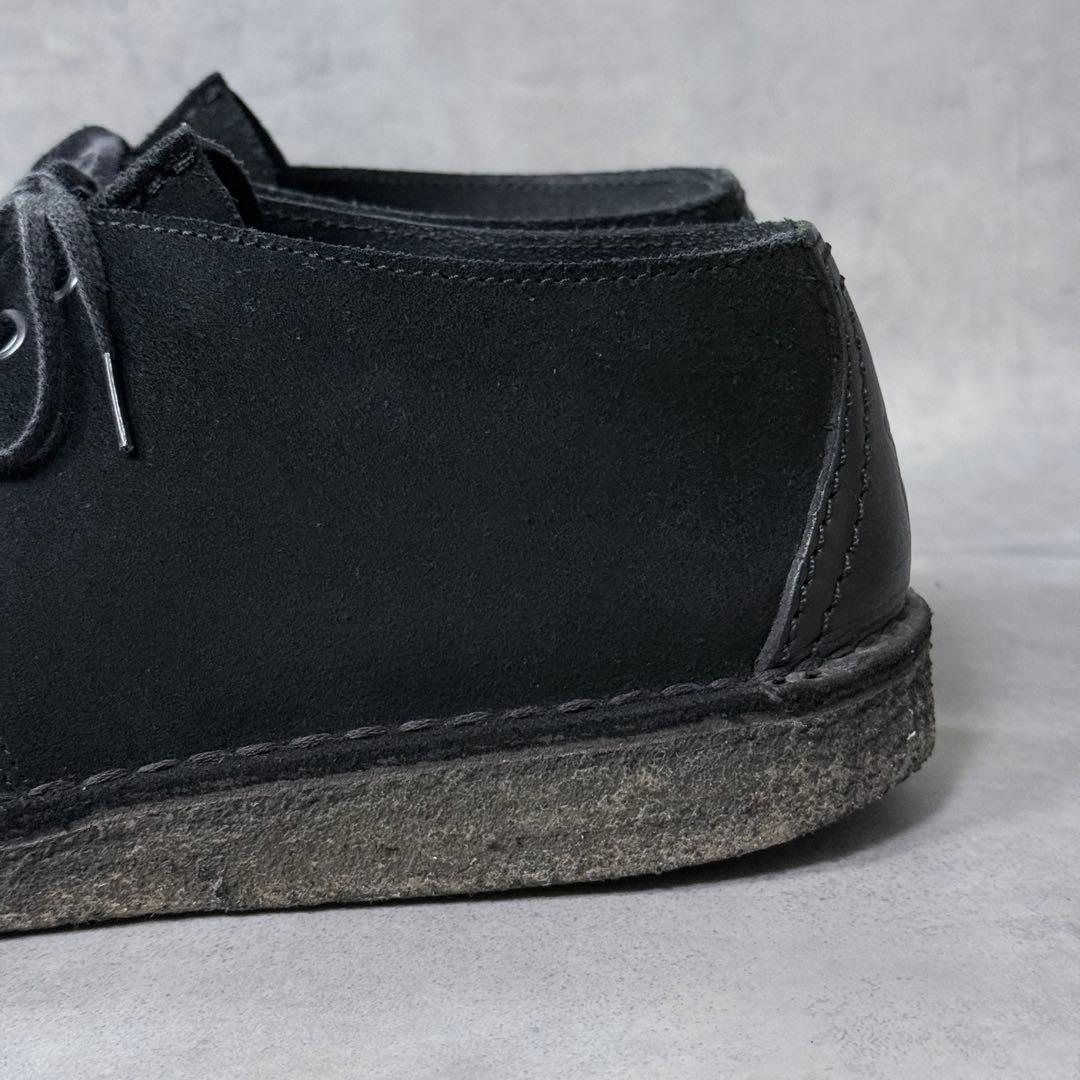 良品 クラークス デザートトレック スエード 黒 センターシーム ブーツ　28