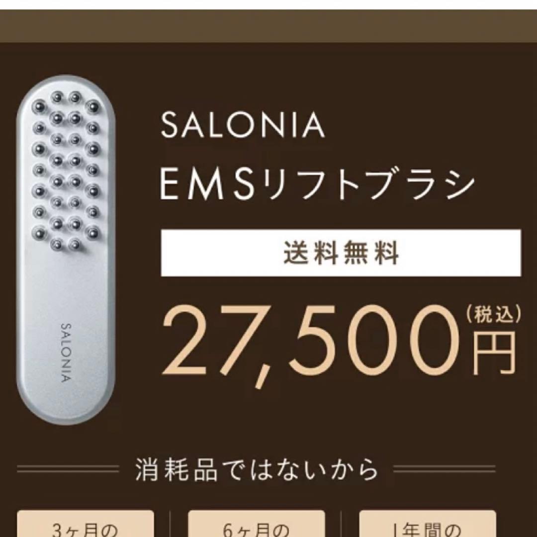 【未使用】SALONIA サロニア EMS リフトブラシ 美顔器 電気バリブラシ