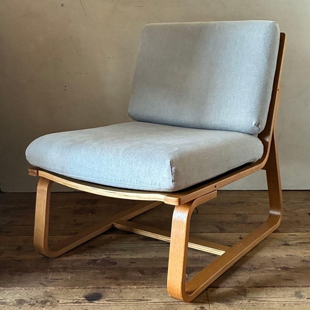 無印 リビングでもダイニングでも使えるソファチェア オーク材 2