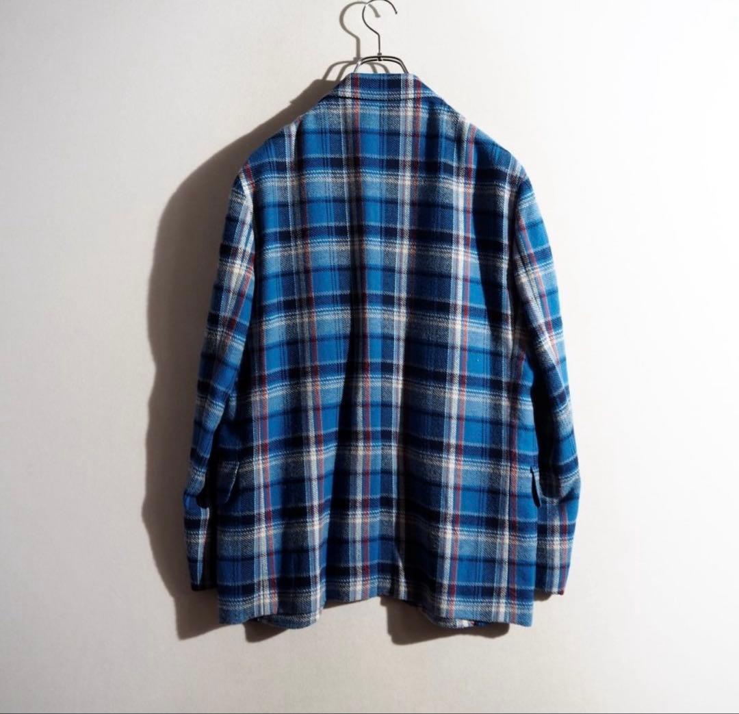 NEAT 25AW CHECK LOCKSMITH JACKET ブルー 48