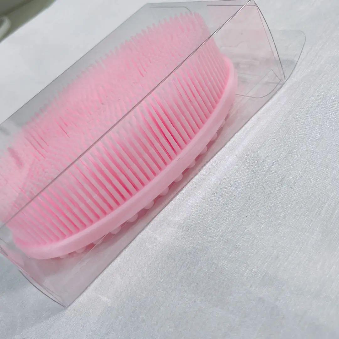 ⭐️早い者勝ち❣️シリコンマッサージブラシ　バスブラシ柔らかい　お風呂　楕円形