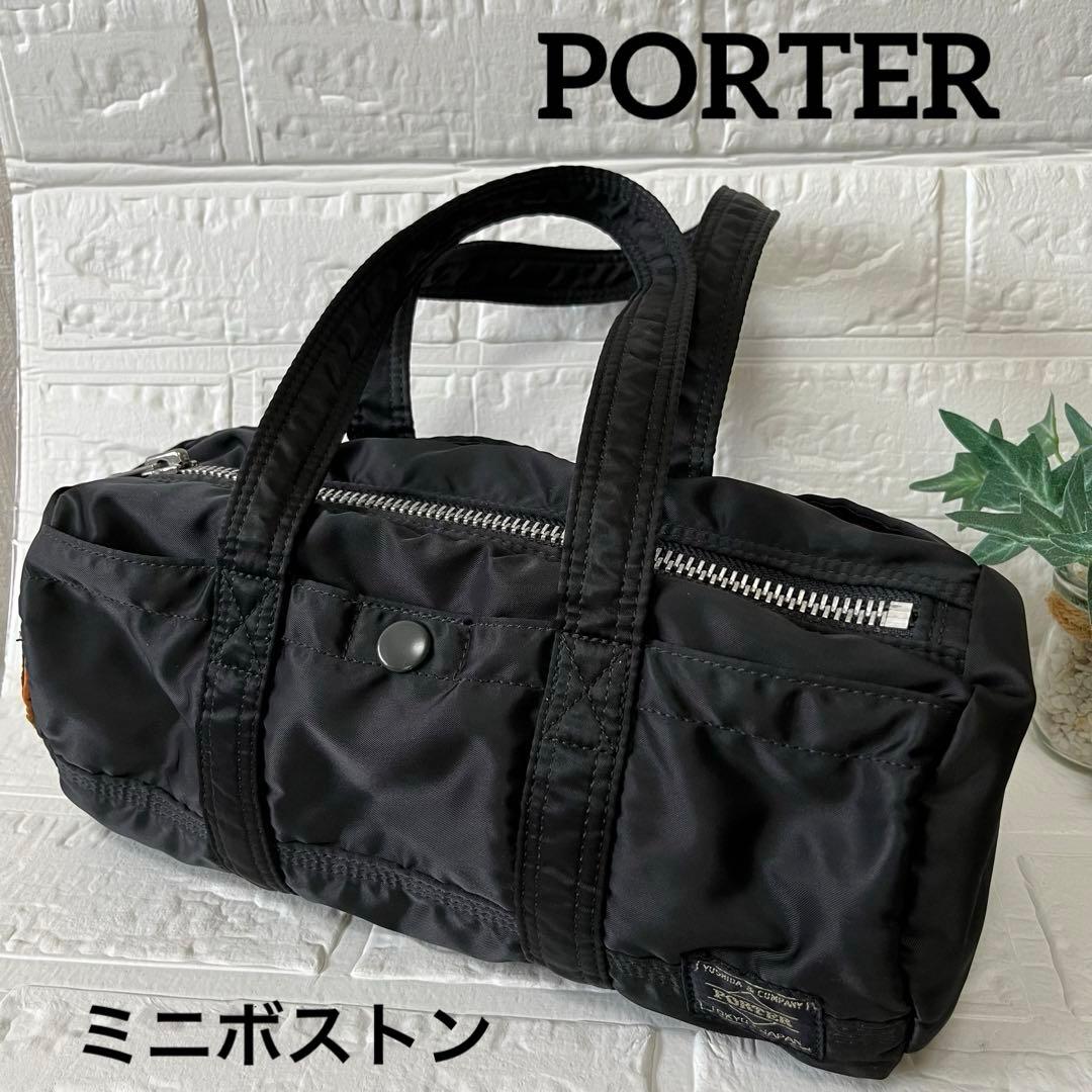 PORTER 吉田カバン タンカー ミニボストンバッグ 肩がけ ナイロン 黒