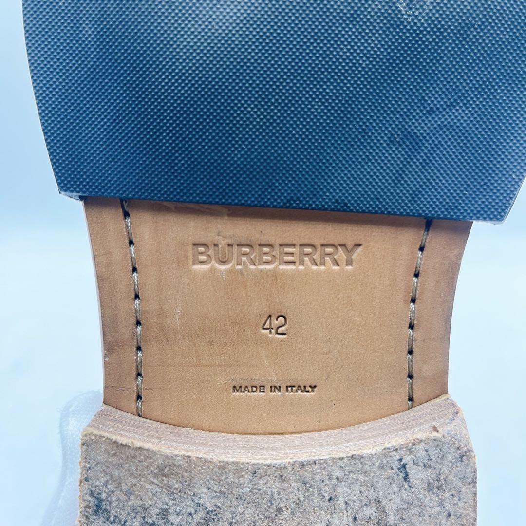 激レア❗️バーバリー ウィングチップ シューズ クリア エナメル切り替え 42